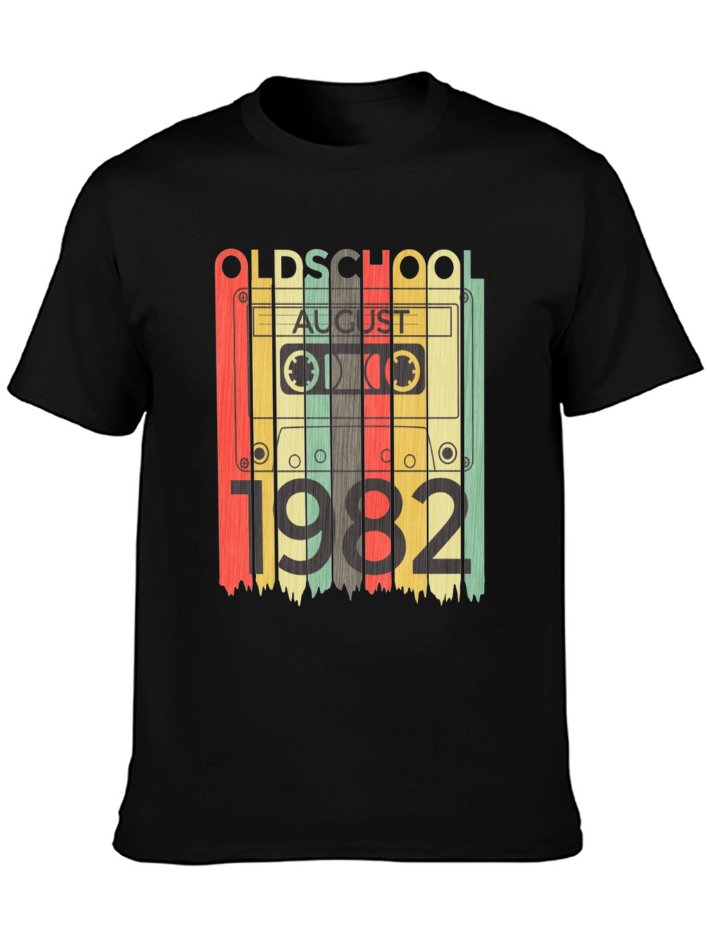Old School August 1982 Cassette Tape T-Shirt