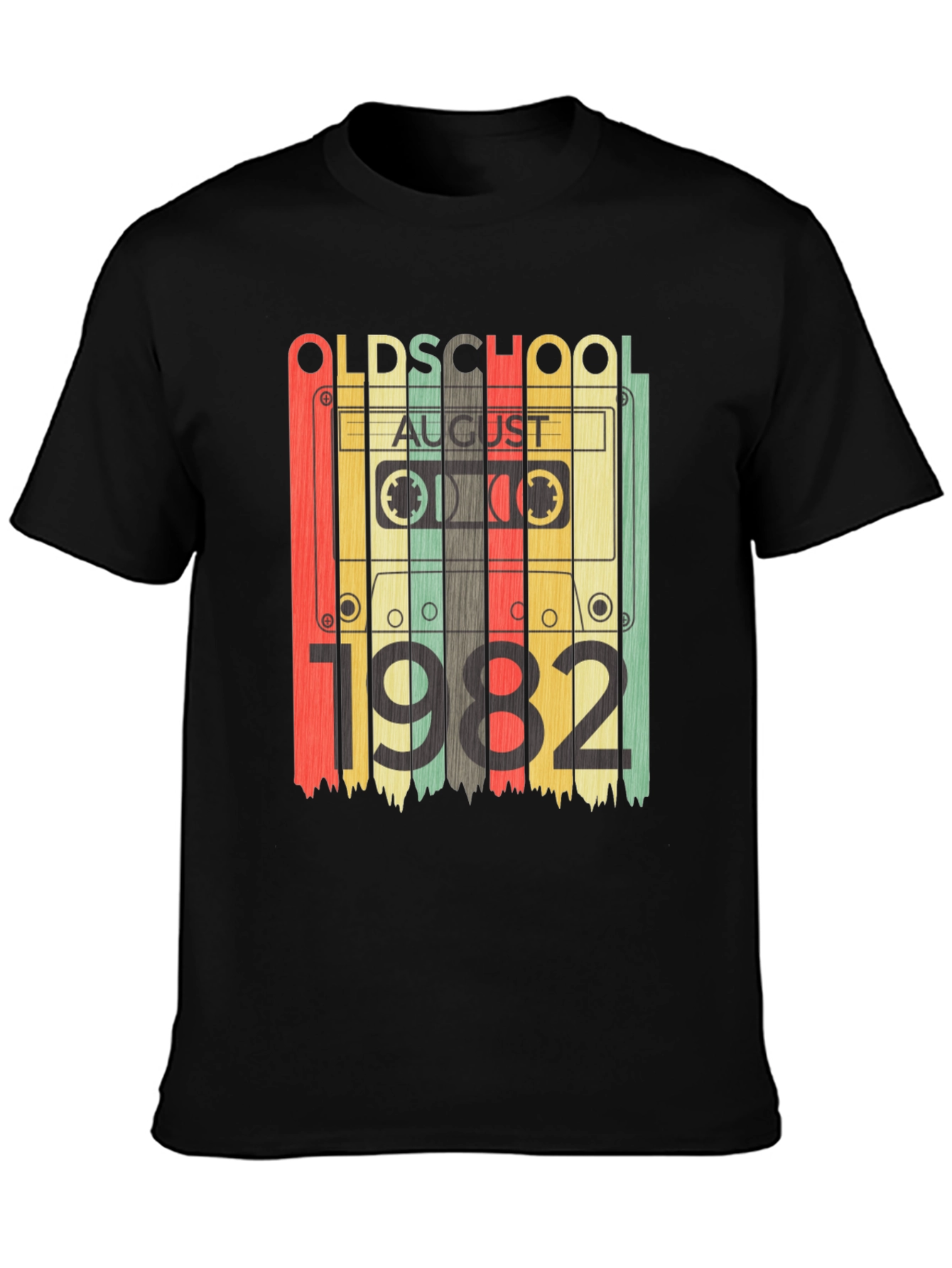 Old School August 1982 Cassette Tape T-Shirt