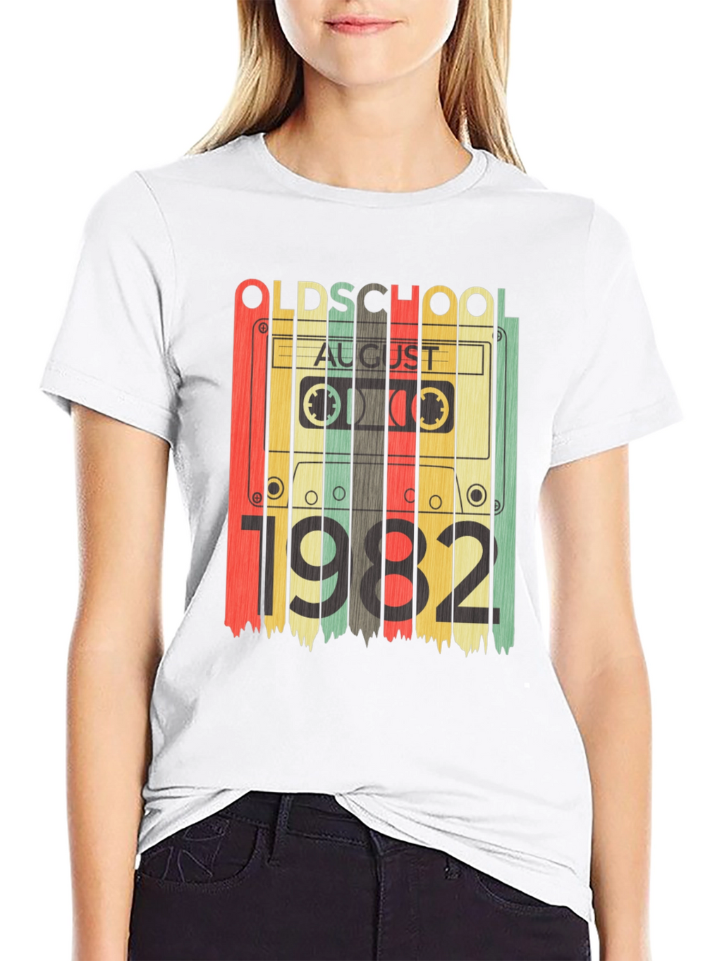 Old School August 1982 Cassette Tape T-Shirt
