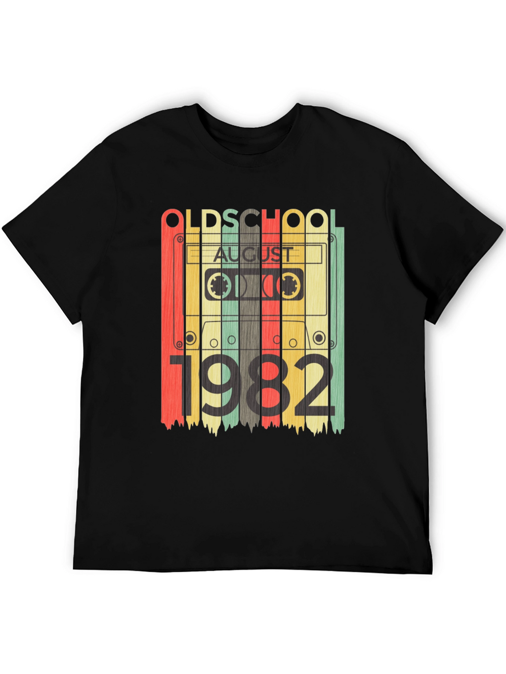 Old School August 1982 Cassette Tape T-Shirt