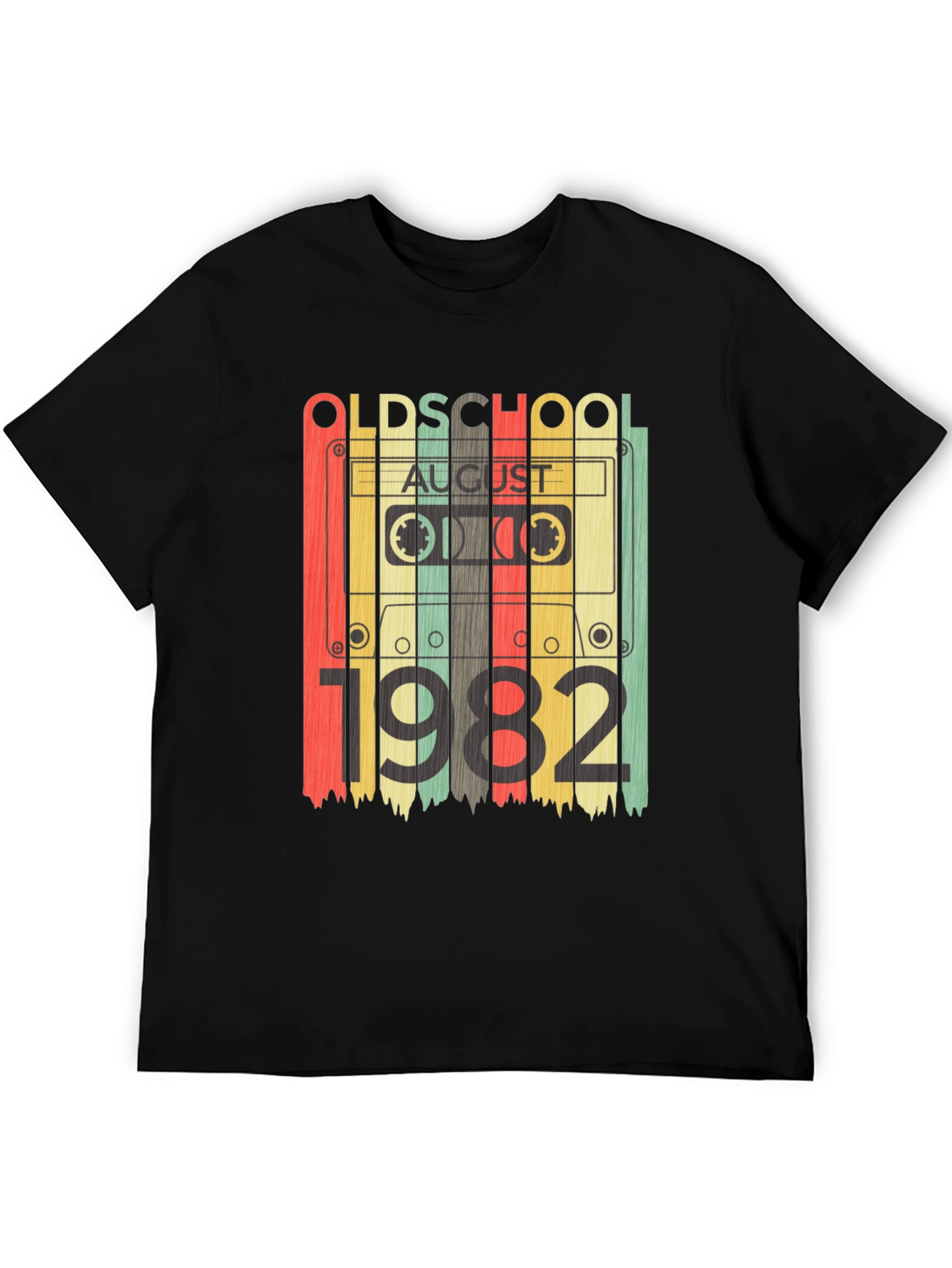 Old School August 1982 Cassette Tape T-Shirt