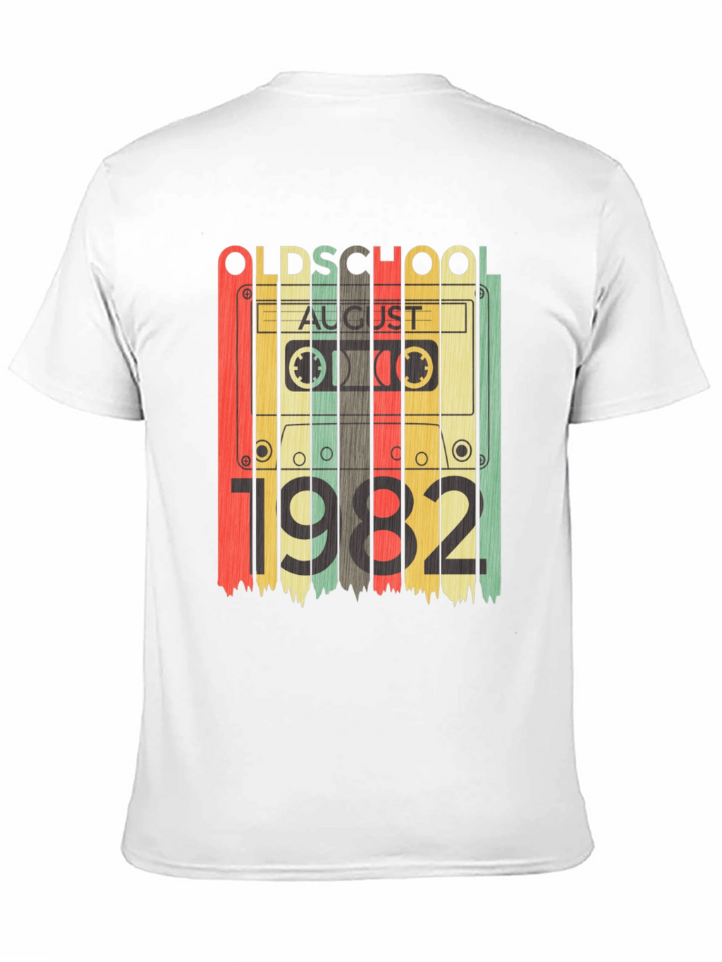 Old School August 1982 Cassette Tape T-Shirt