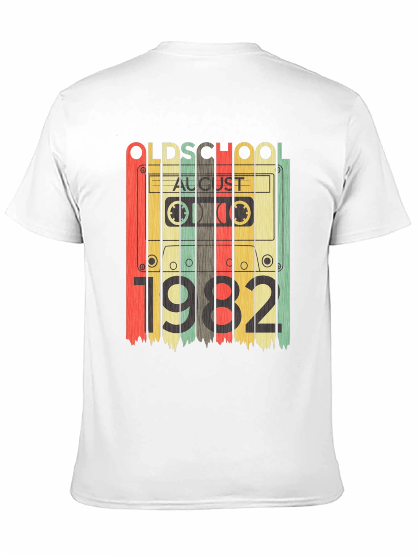 Old School August 1982 Cassette Tape T-Shirt