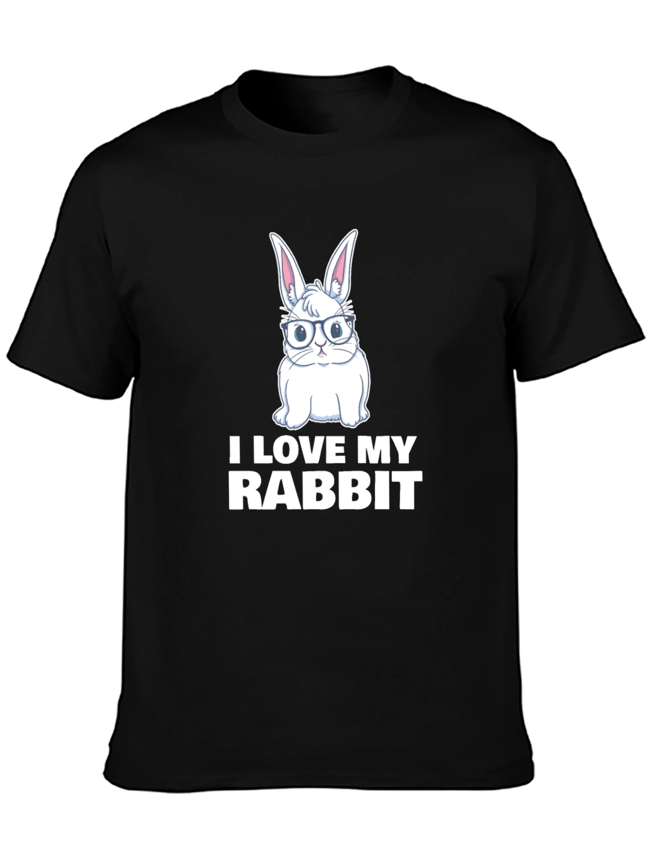I Love My Rabbit Graphic T-Shirt