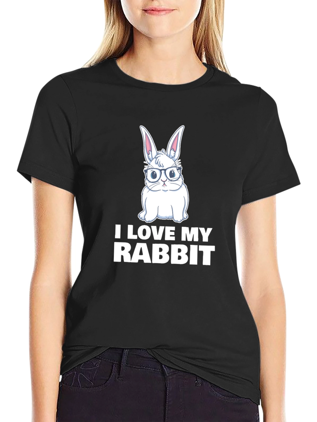 I Love My Rabbit Graphic T-Shirt