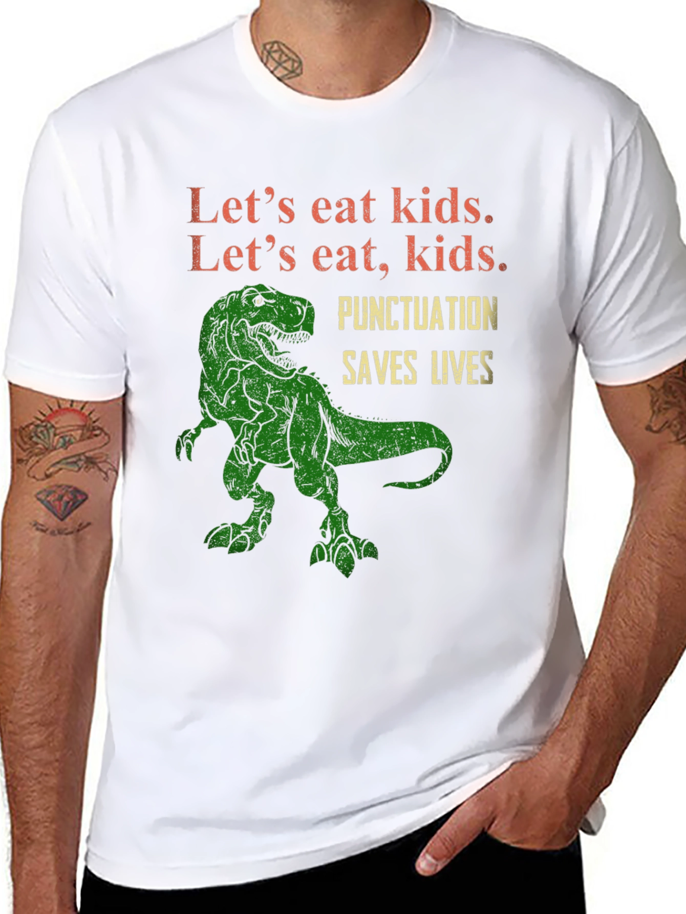 Lets Eat Kids T-Shirt: Punctuation Saves Lives