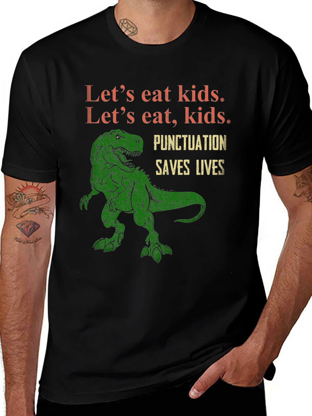 Lets Eat Kids T-Shirt: Punctuation Saves Lives
