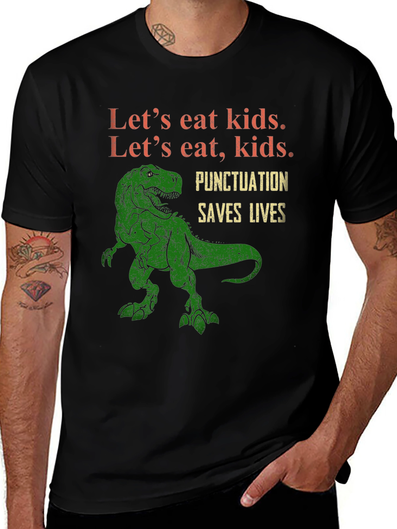 Lets Eat Kids T-Shirt: Punctuation Saves Lives