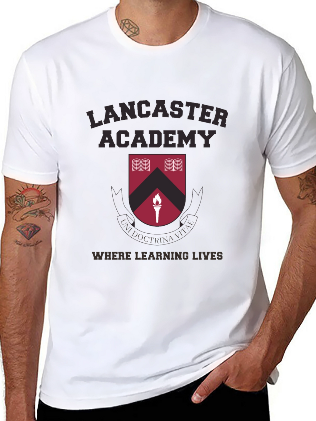 Lancaster Academy Crest Graphic T-Shirt