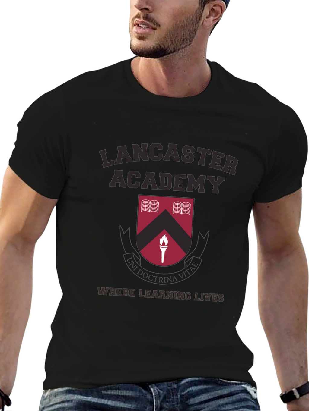 Lancaster Academy Crest Graphic T-Shirt