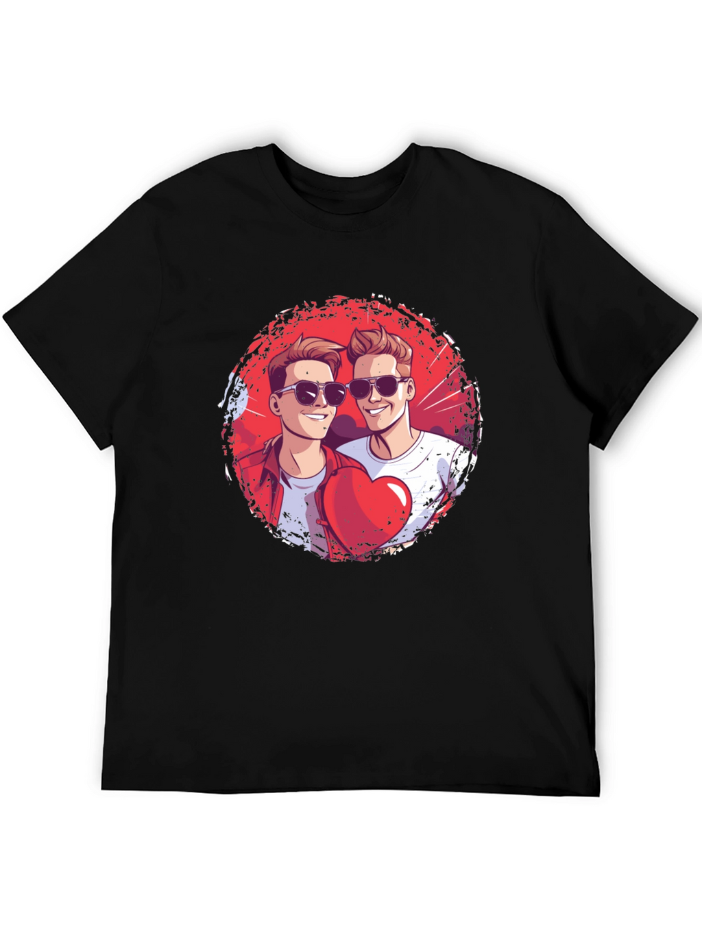 Heart Brothers T-Shirt - Stylish Graphic Tee