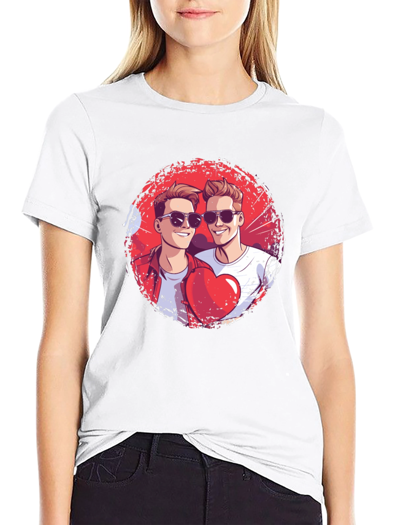 Heart Brothers T-Shirt - Stylish Graphic Tee