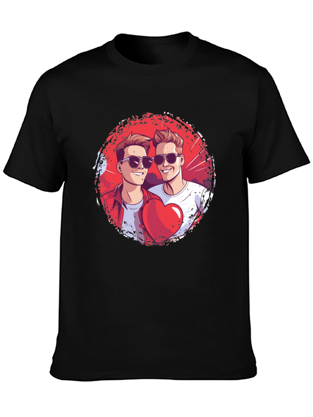 Heart Brothers T-Shirt - Stylish Graphic Tee
