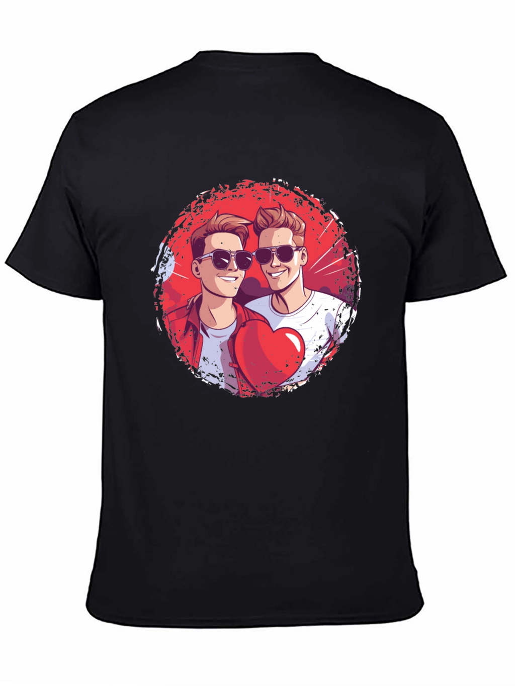 Heart Brothers T-Shirt - Stylish Graphic Tee