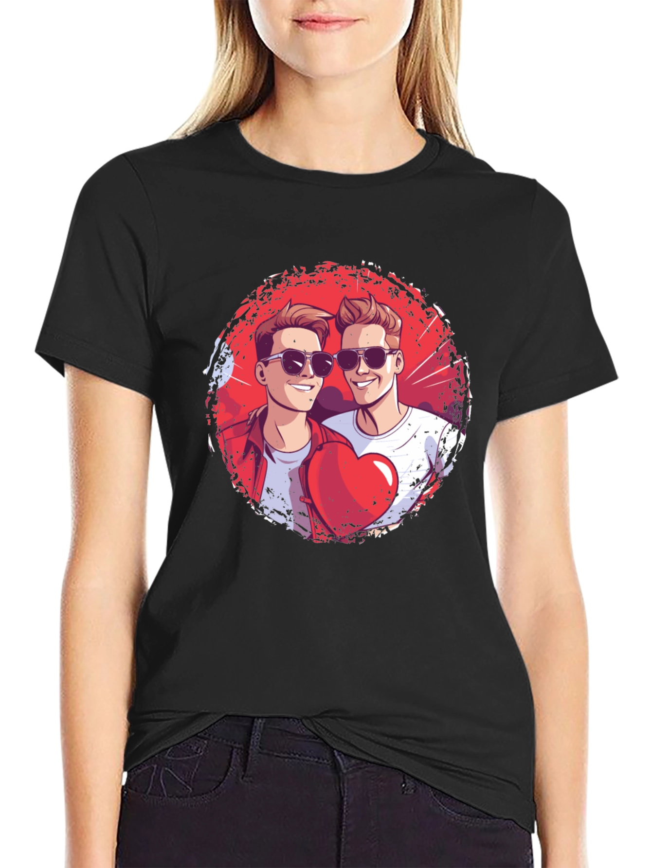 Heart Brothers T-Shirt - Stylish Graphic Tee
