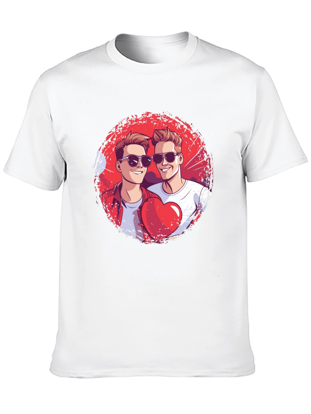 Heart Brothers T-Shirt - Stylish Graphic Tee