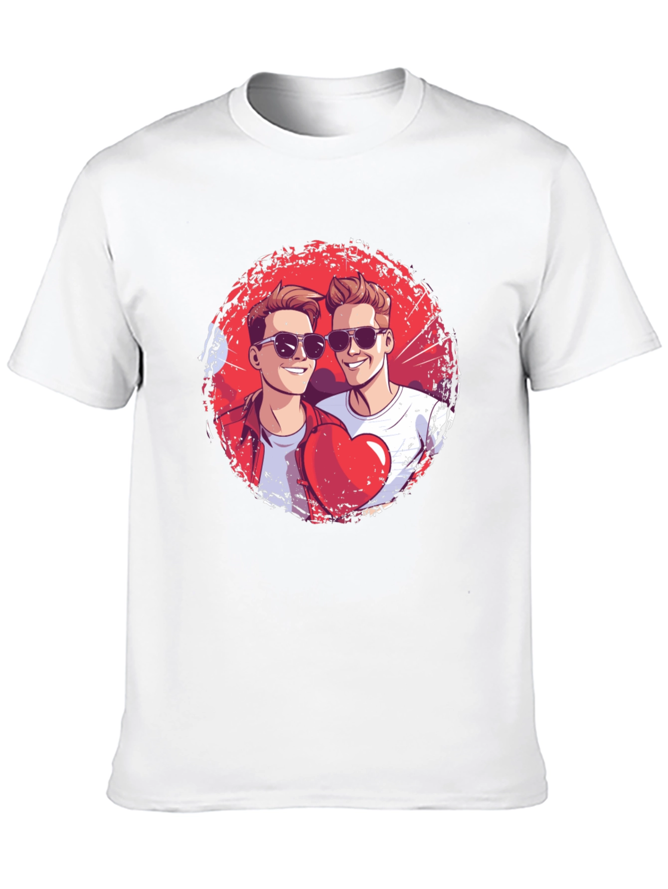 Heart Brothers T-Shirt - Stylish Graphic Tee