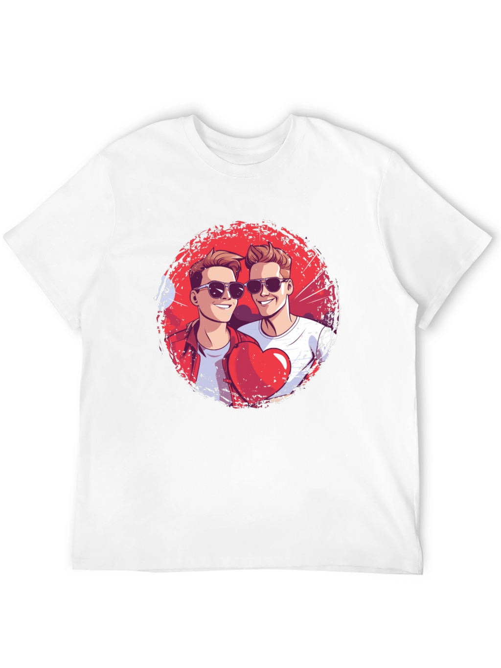 Heart Brothers T-Shirt - Stylish Graphic Tee