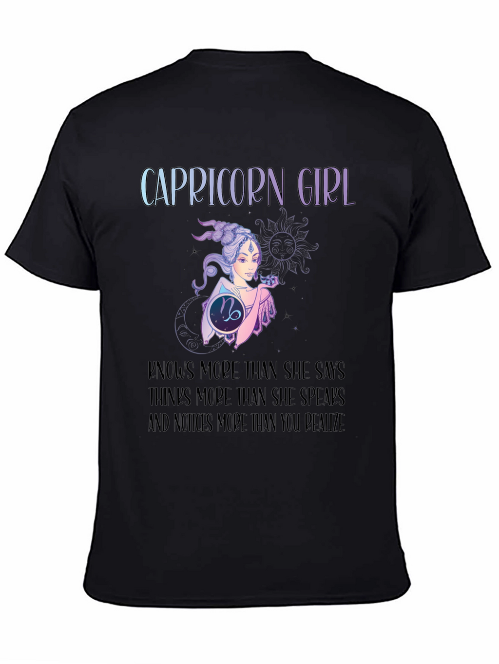 Capricorn Girl T-Shirt: Zodiac Constellation Tee