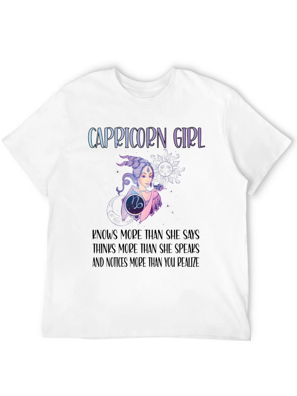 Capricorn Girl T-Shirt: Zodiac Constellation Tee