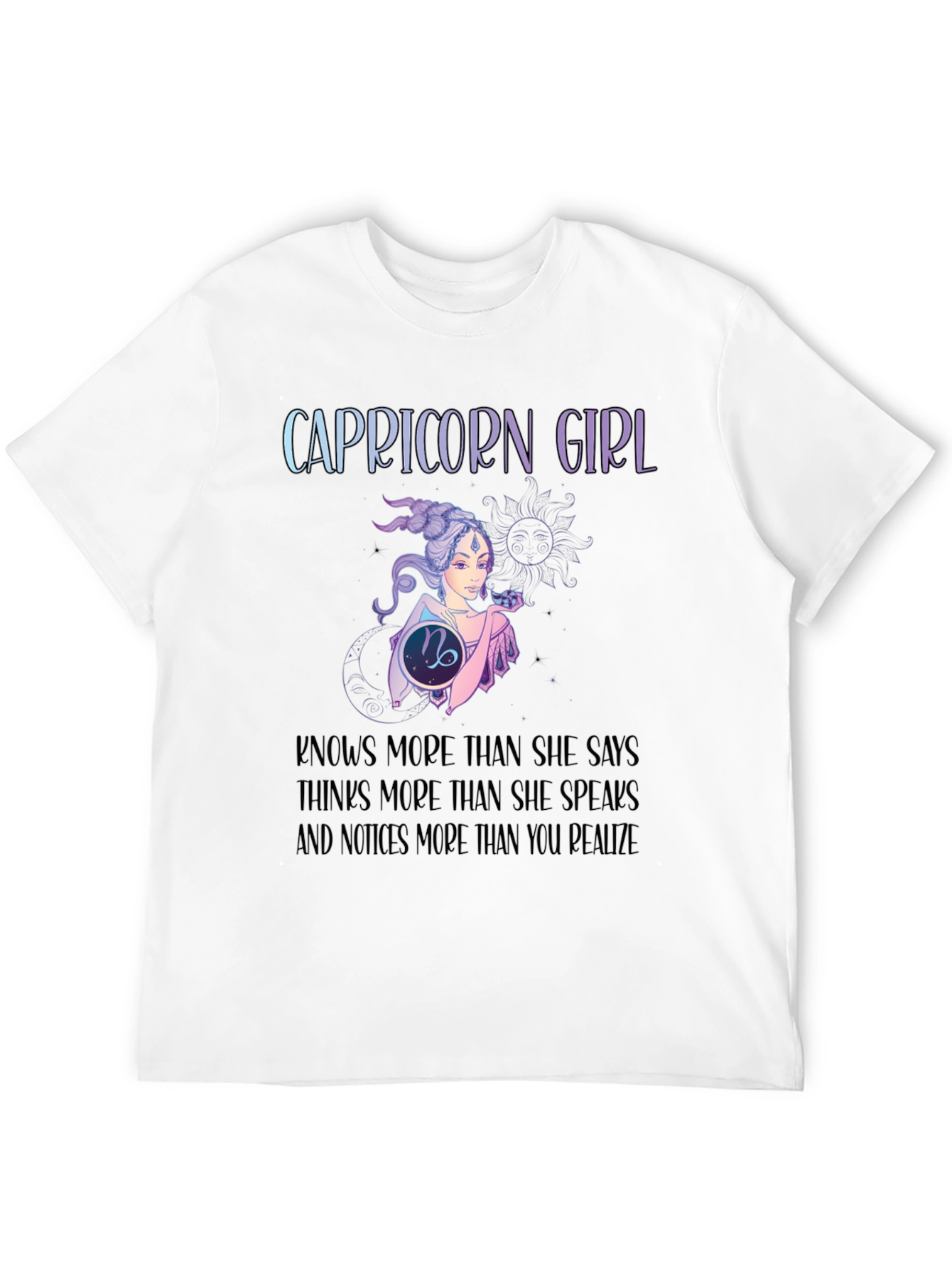 Capricorn Girl T-Shirt: Zodiac Constellation Tee