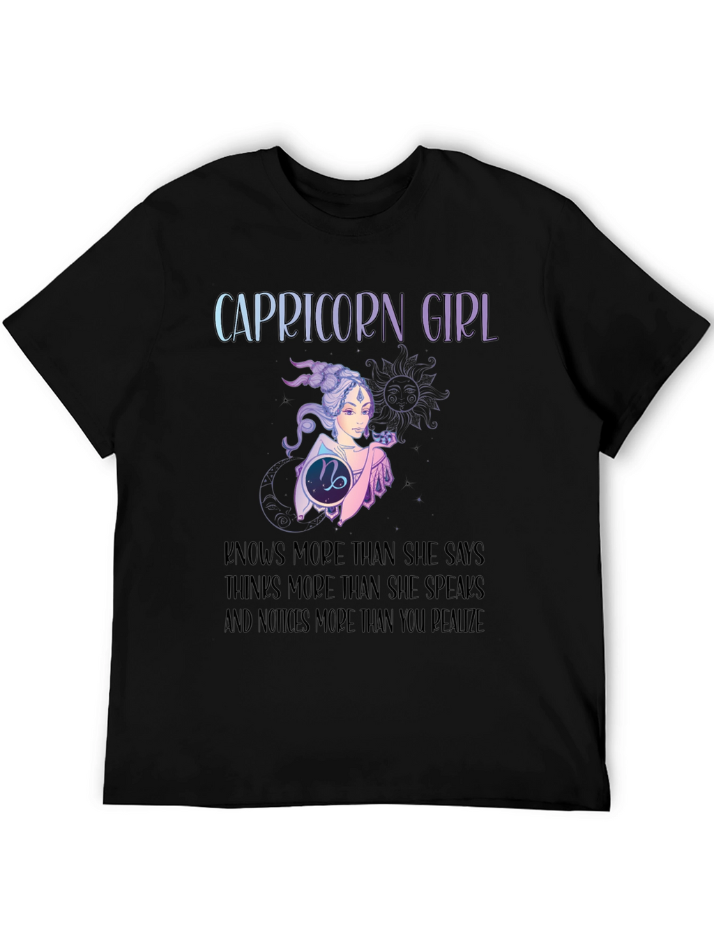 Capricorn Girl T-Shirt: Zodiac Constellation Tee