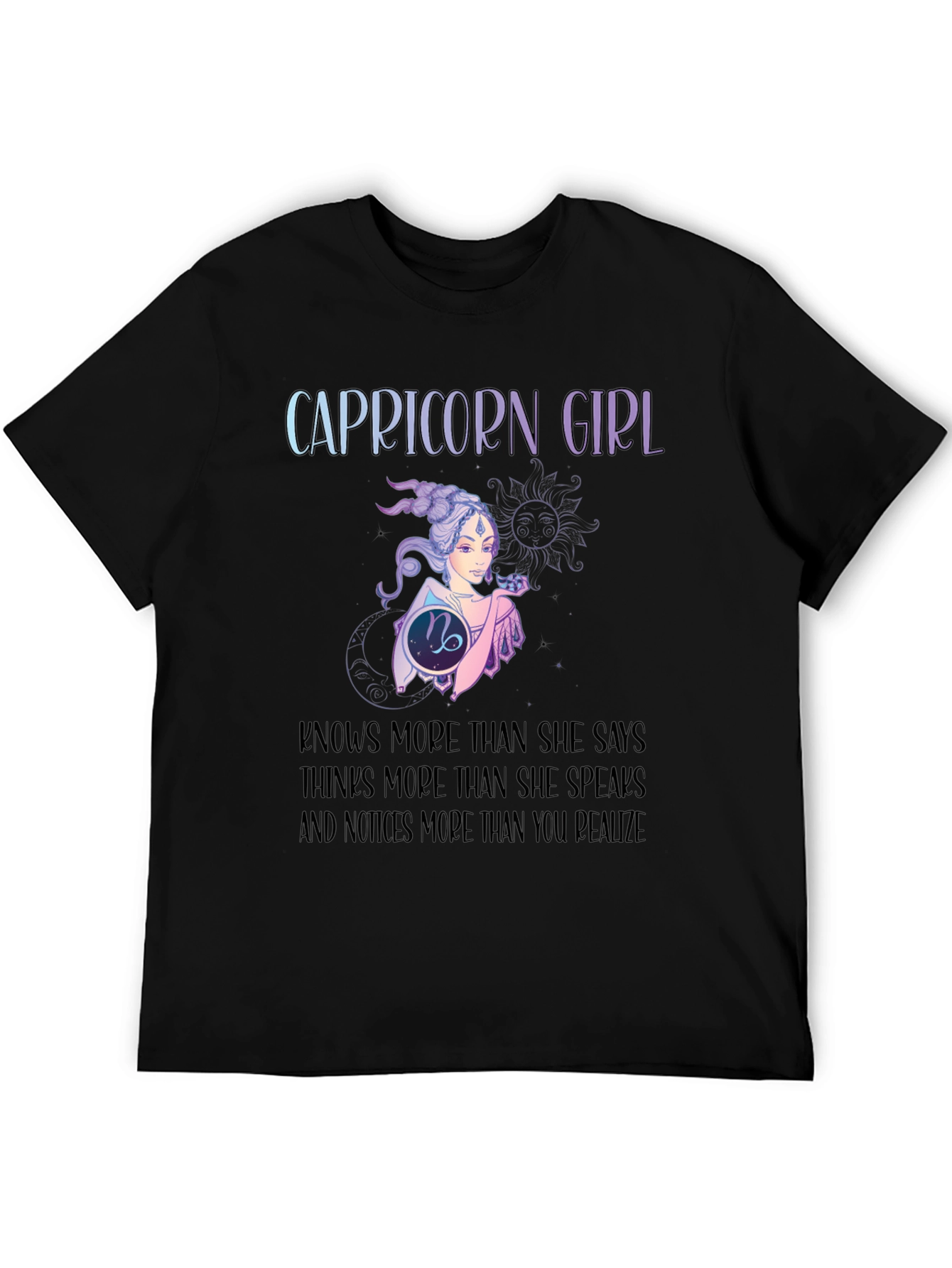 Capricorn Girl T-Shirt: Zodiac Constellation Tee