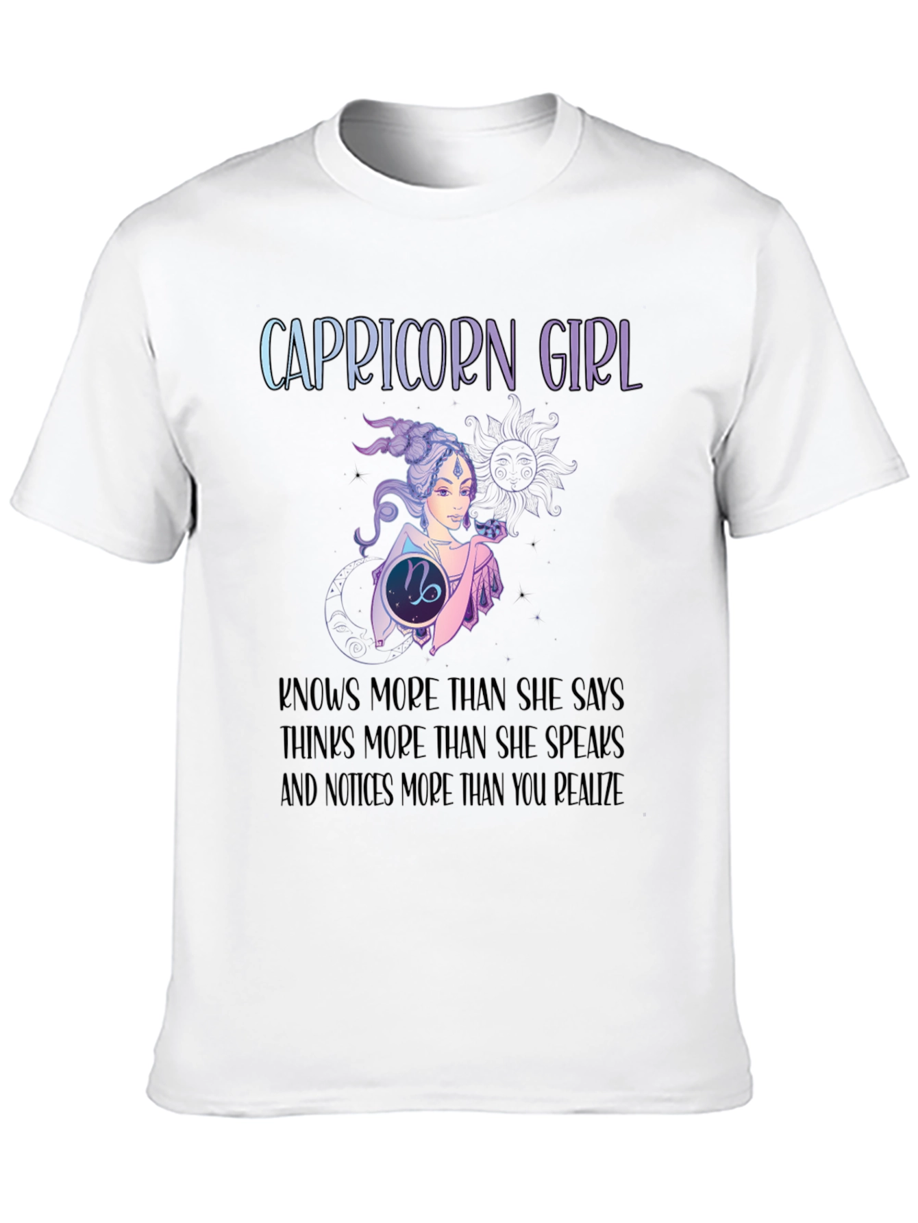 Capricorn Girl T-Shirt: Zodiac Constellation Tee