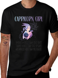 Capricorn Girl T-Shirt: Zodiac Constellation Tee