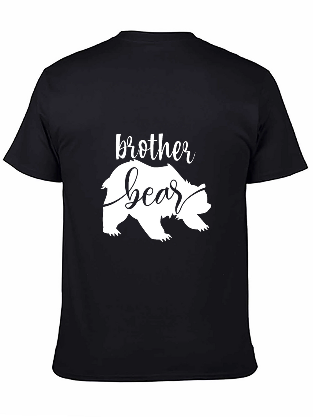 Brother Bear Graphic Tee - Stylish Black T-Shirt