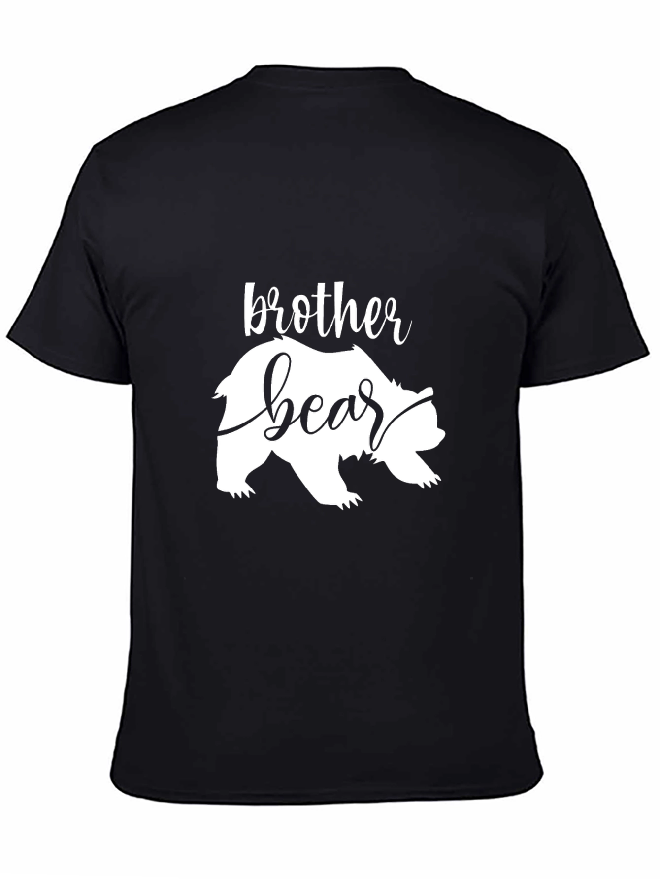 Brother Bear Graphic Tee - Stylish Black T-Shirt