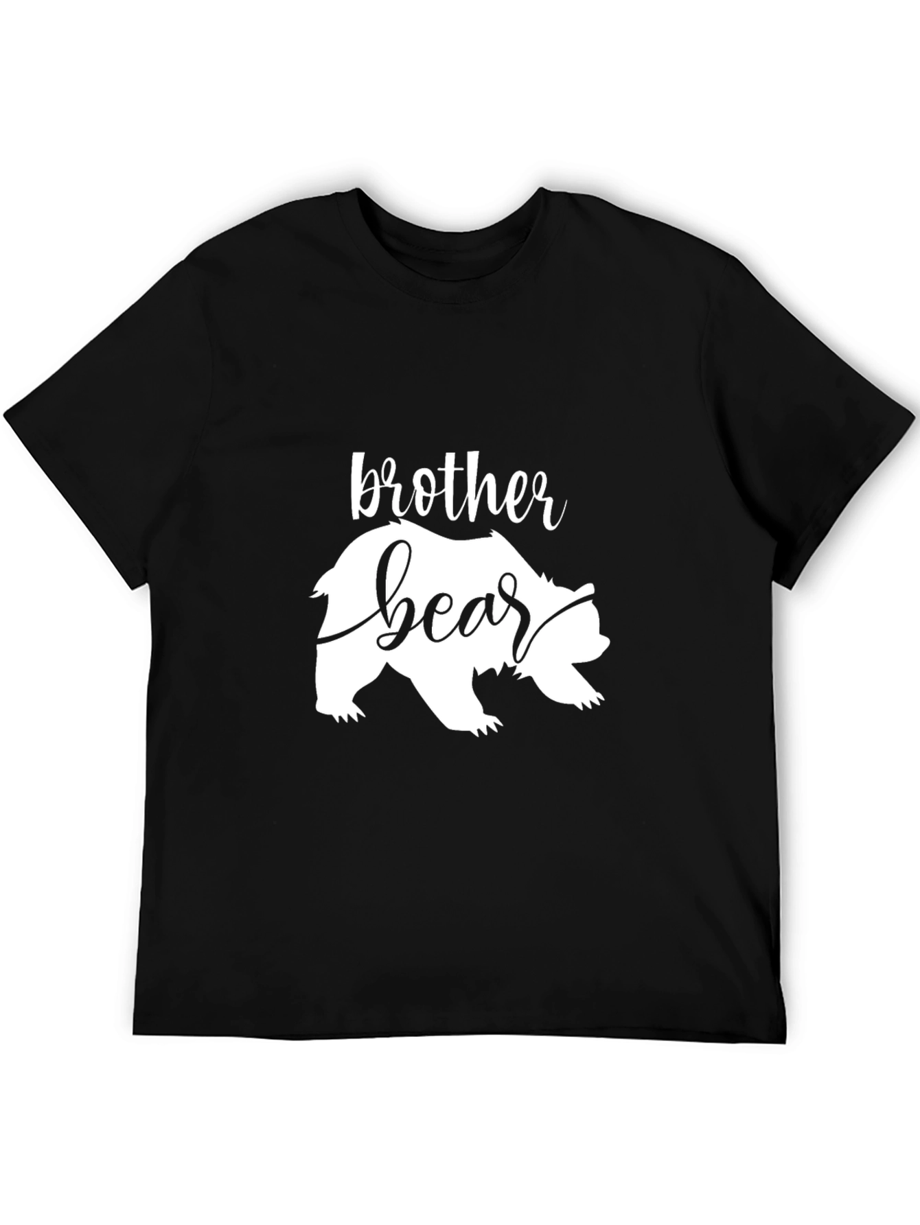 Brother Bear Graphic Tee - Stylish Black T-Shirt