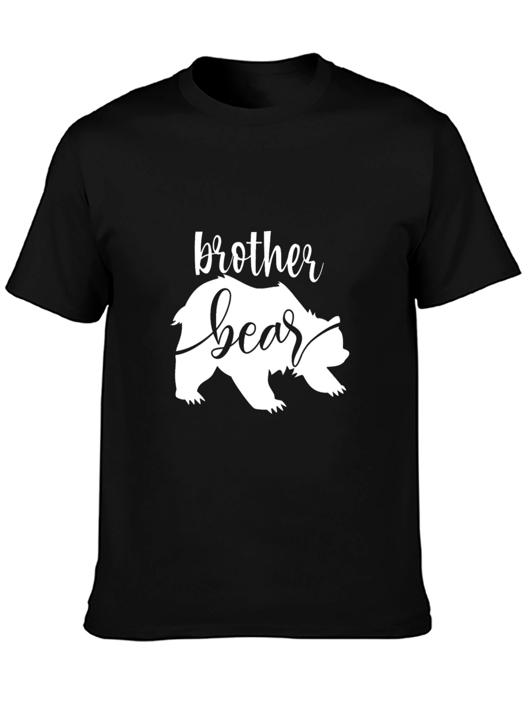 Brother Bear Graphic Tee - Stylish Black T-Shirt