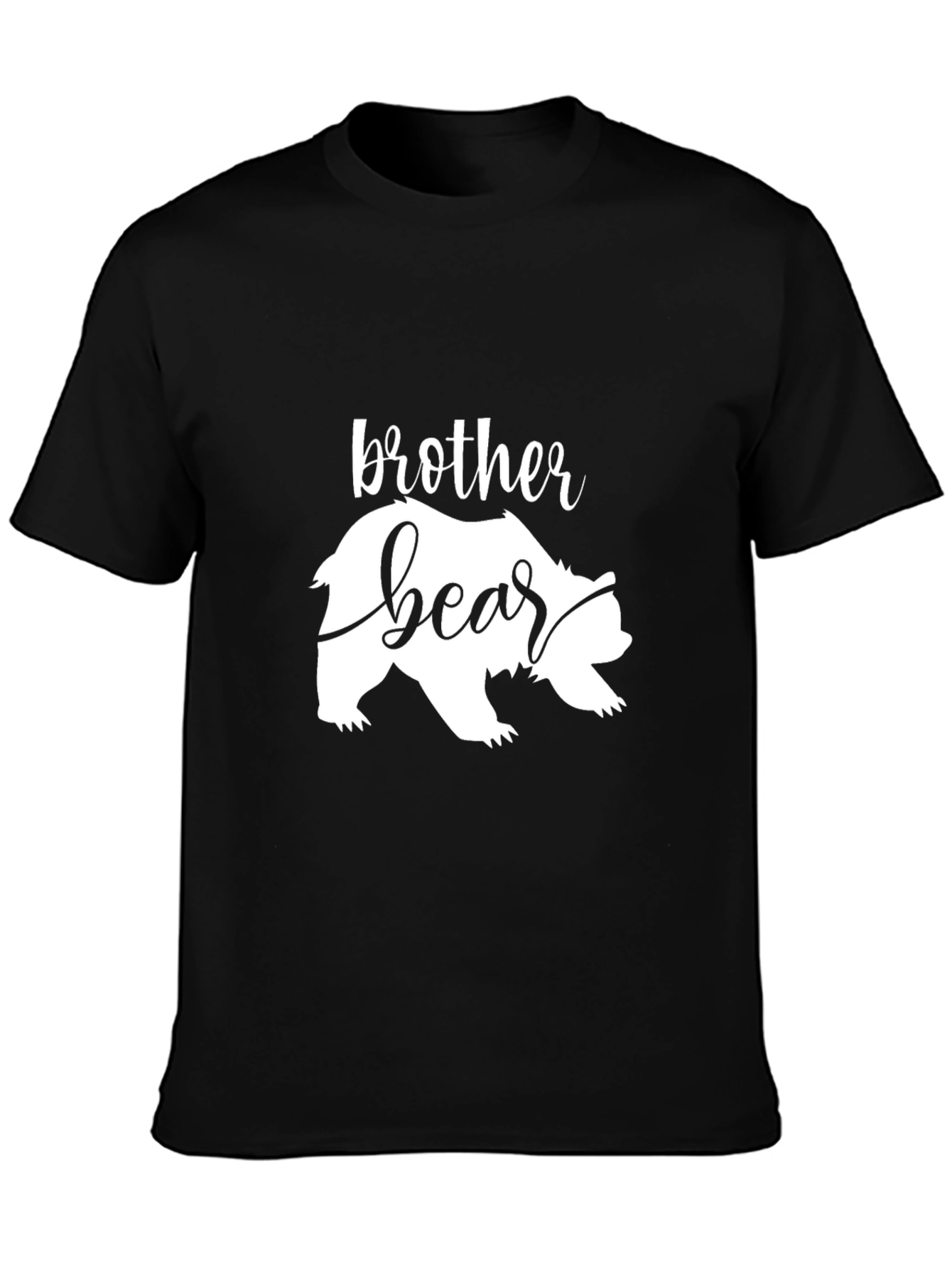 Brother Bear Graphic Tee - Stylish Black T-Shirt