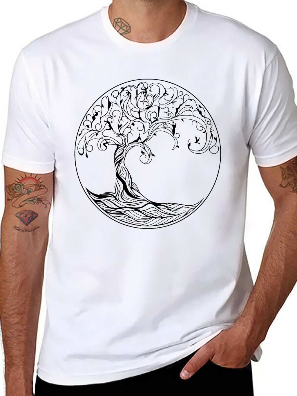 Tree of Life Graphic Black T-Shirt