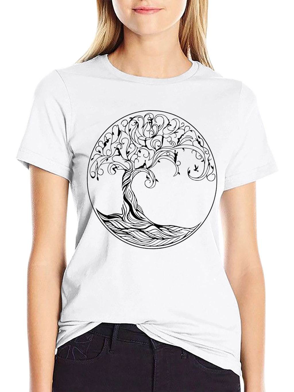 Tree of Life Graphic Black T-Shirt