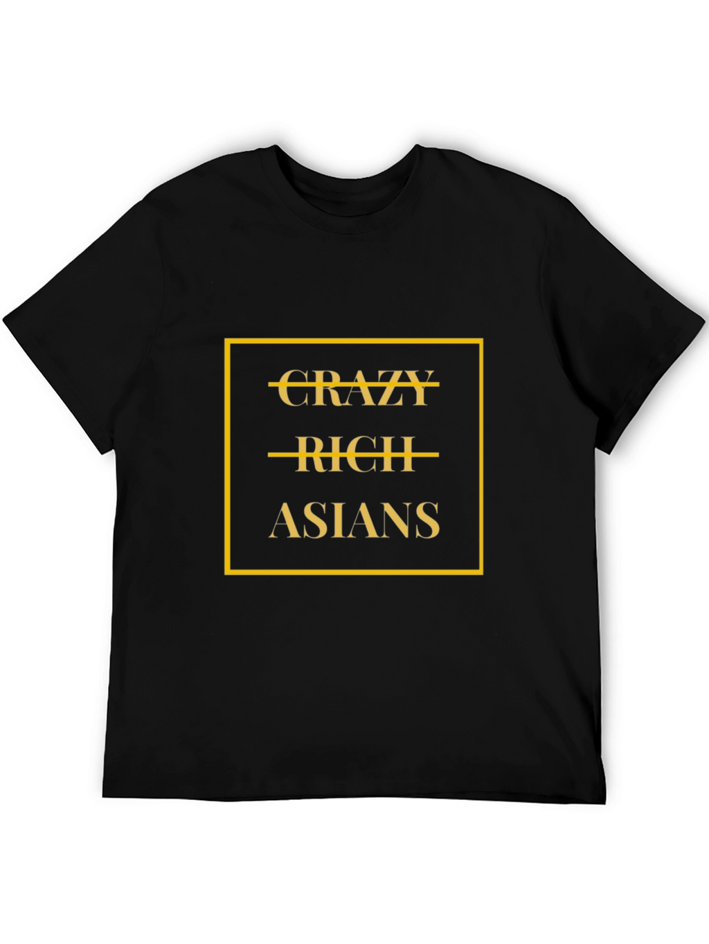 Crazy Rich Asians Graphic Tee - Black Cotton T-Shirt