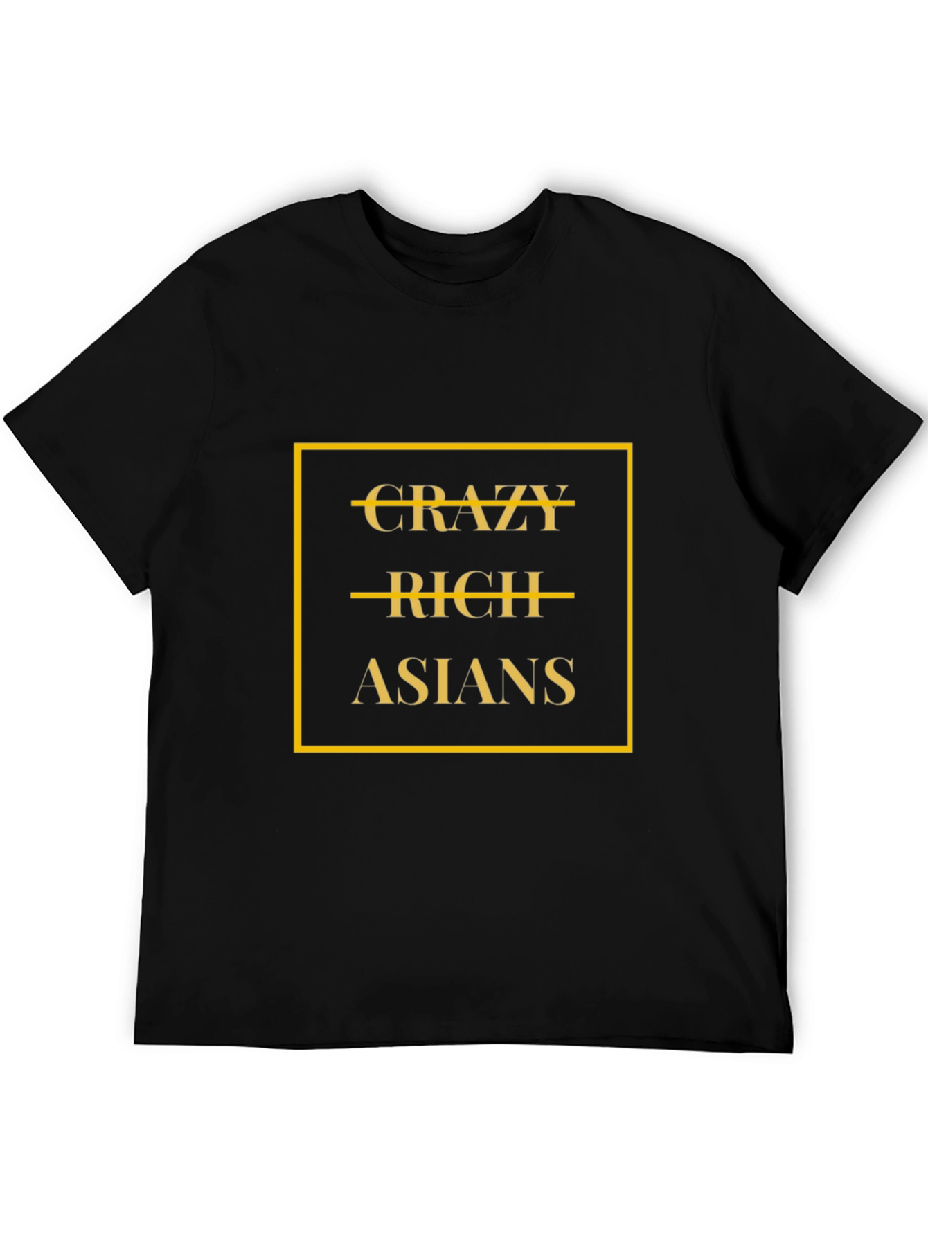 Crazy Rich Asians Graphic Tee - Black Cotton T-Shirt