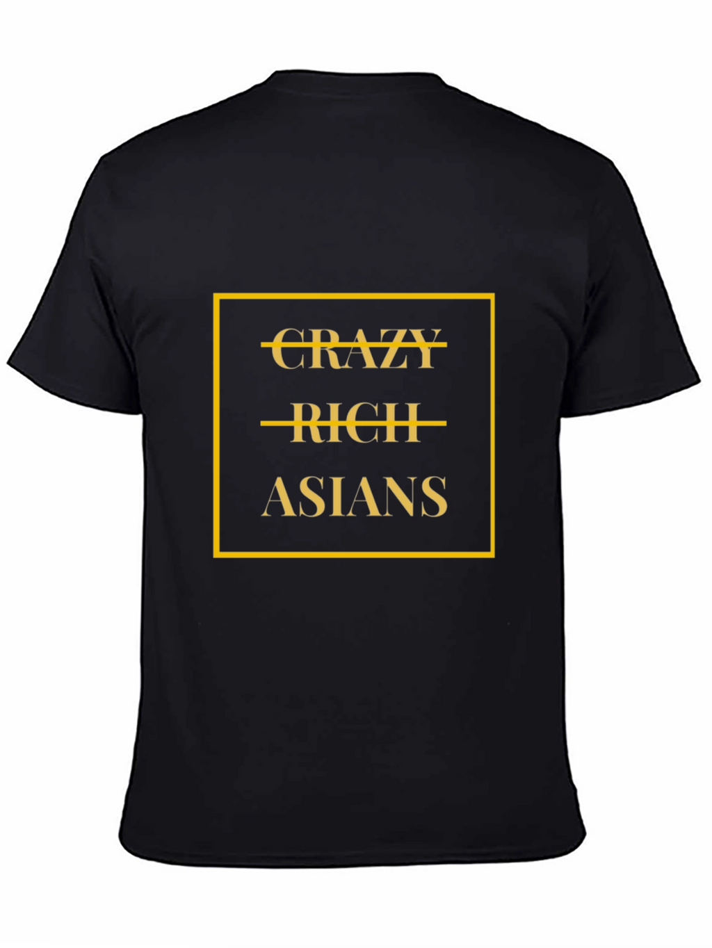 Crazy Rich Asians Graphic Tee - Black Cotton T-Shirt