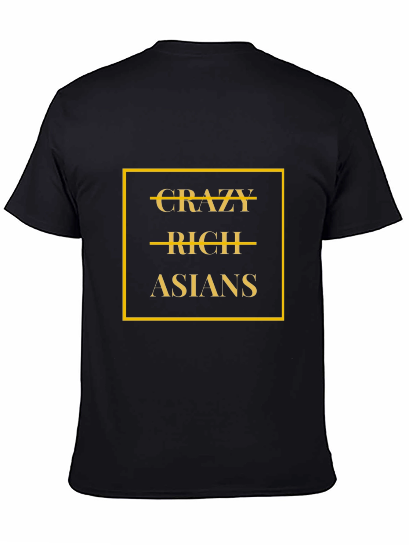Crazy Rich Asians Graphic Tee - Black Cotton T-Shirt