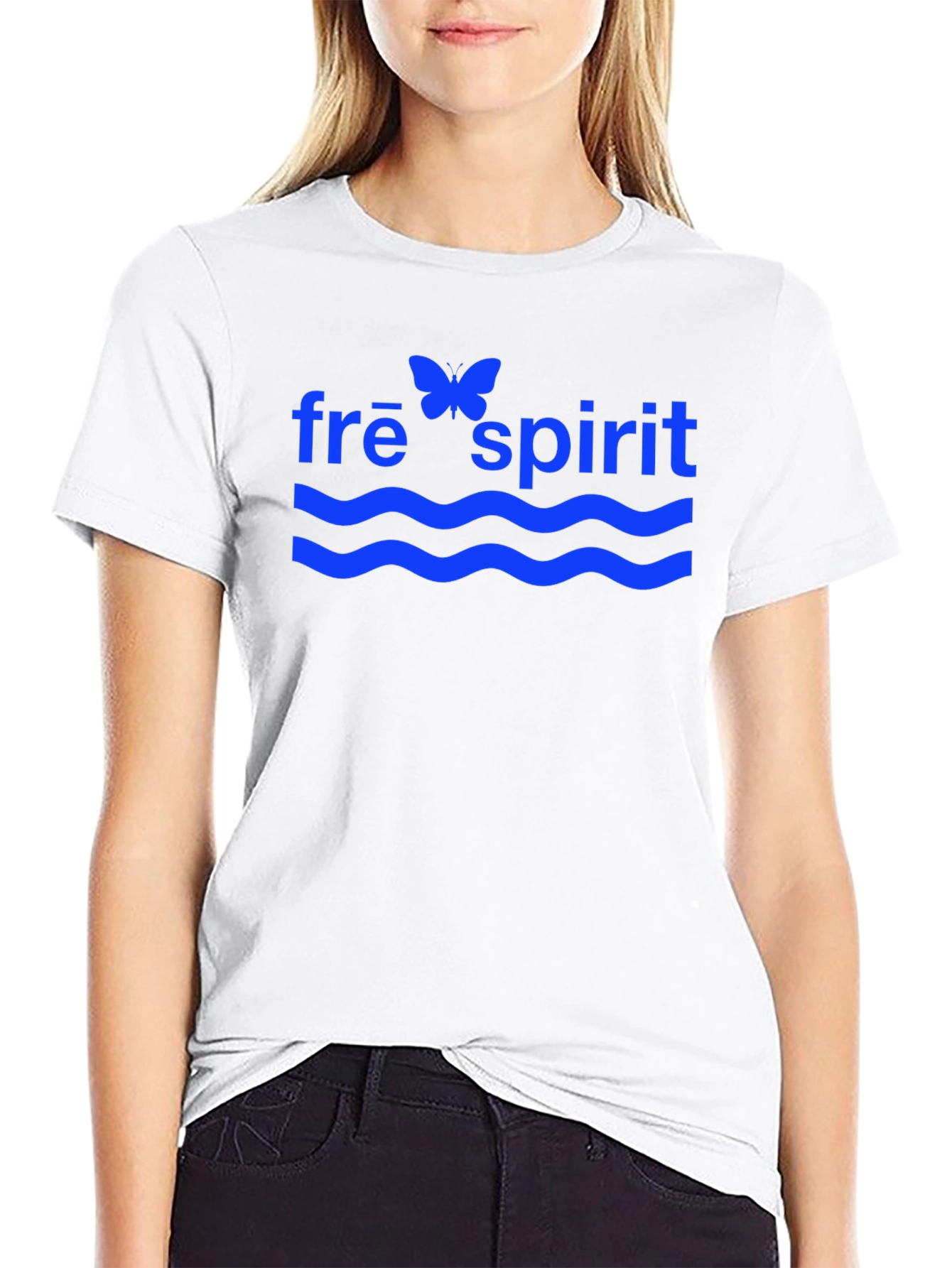 Free Spirit Black Graphic T-Shirt