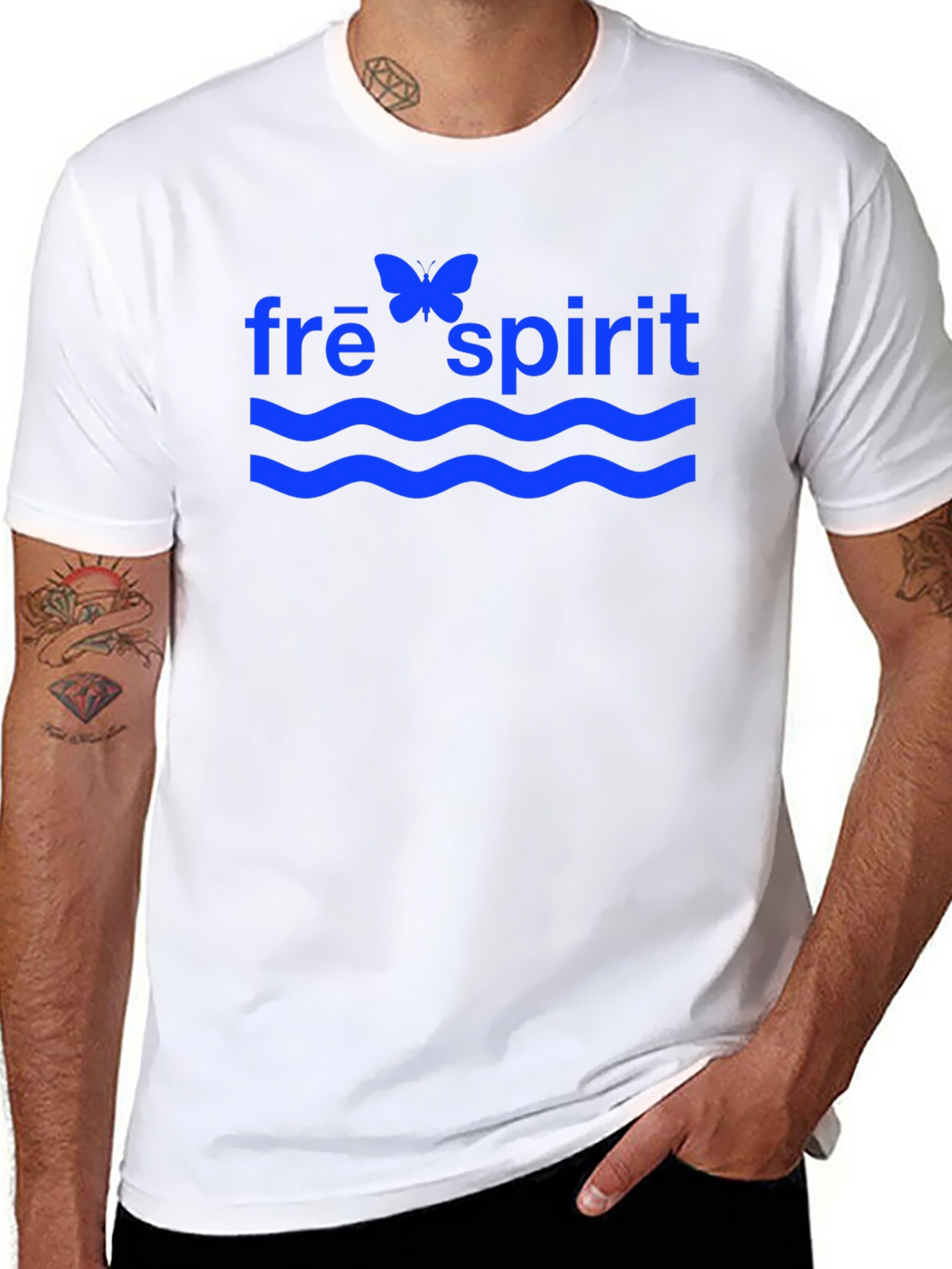 Free Spirit Black Graphic T-Shirt