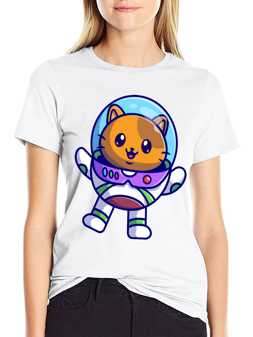 Astronaut Cat T-Shirt - Space Adventure Tee