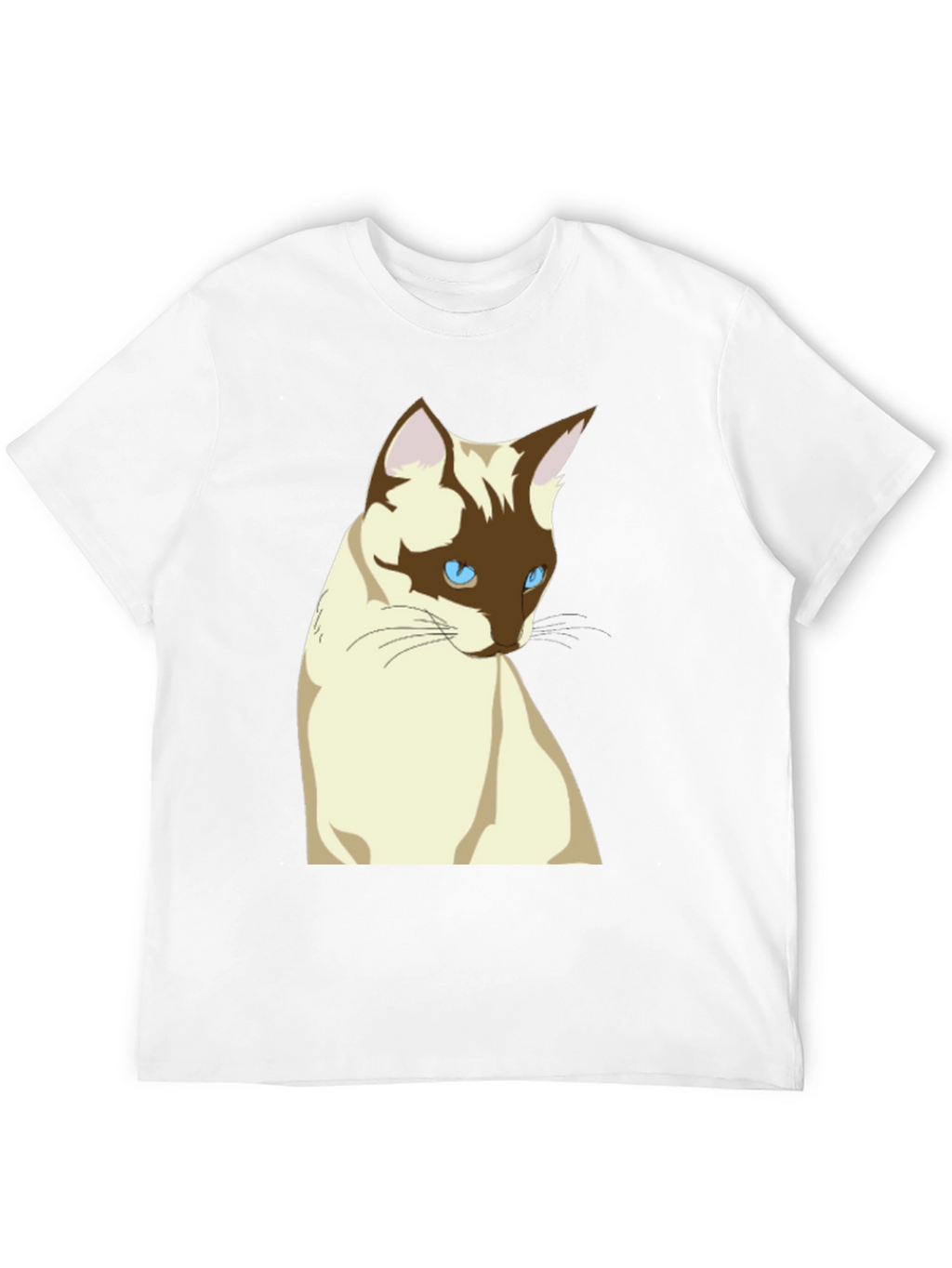 Siamese Cat Graphic T-Shirt - Unisex Black Tee