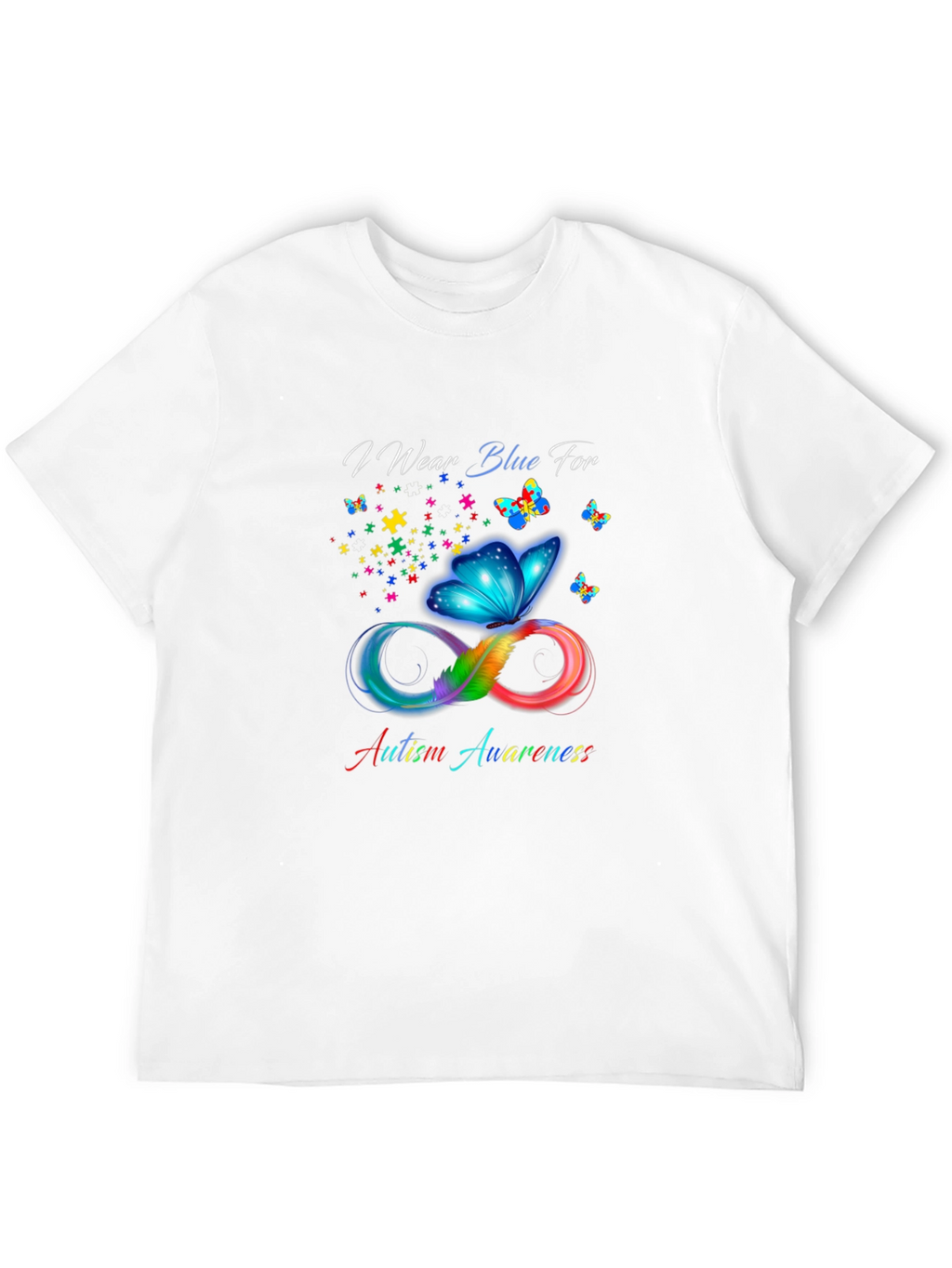 Autism Awareness Butterfly Infinity T-Shirt