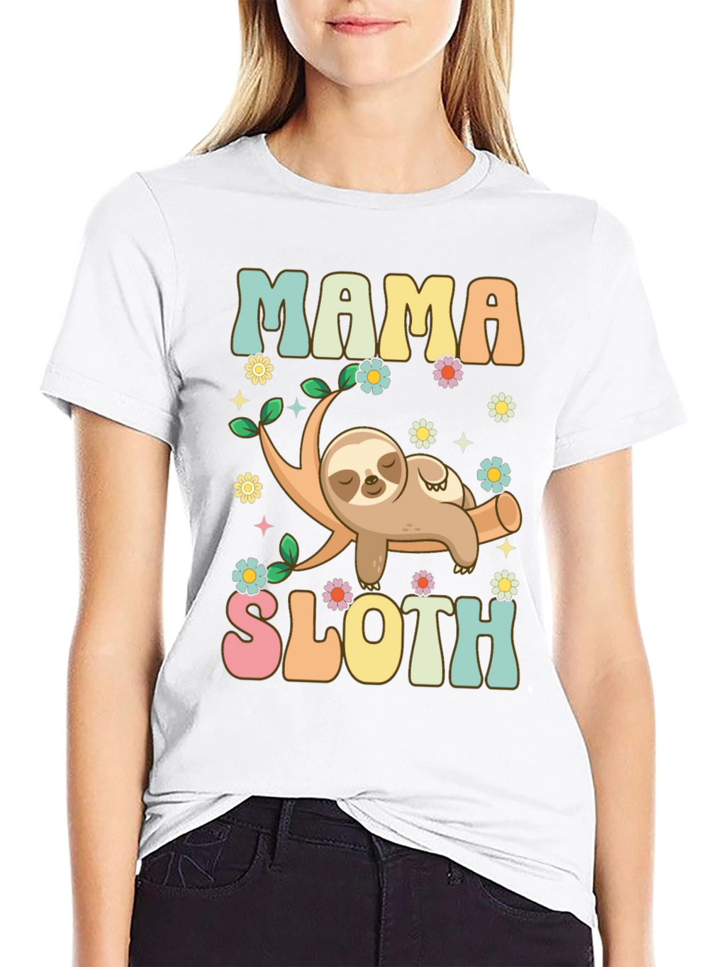 Mama Sloth Graphic Tee