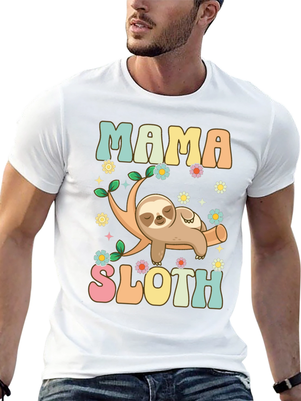 Mama Sloth Graphic Tee