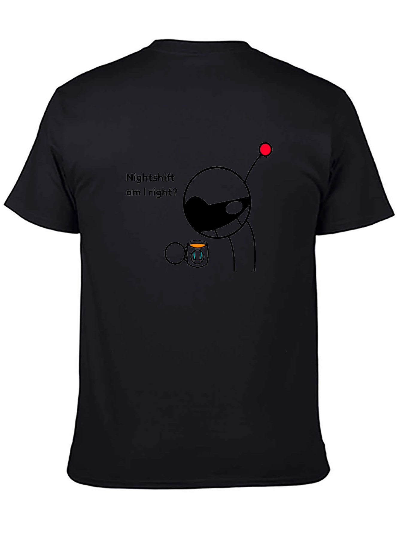 Nightshift Coffee Humor Graphic T-Shirt
