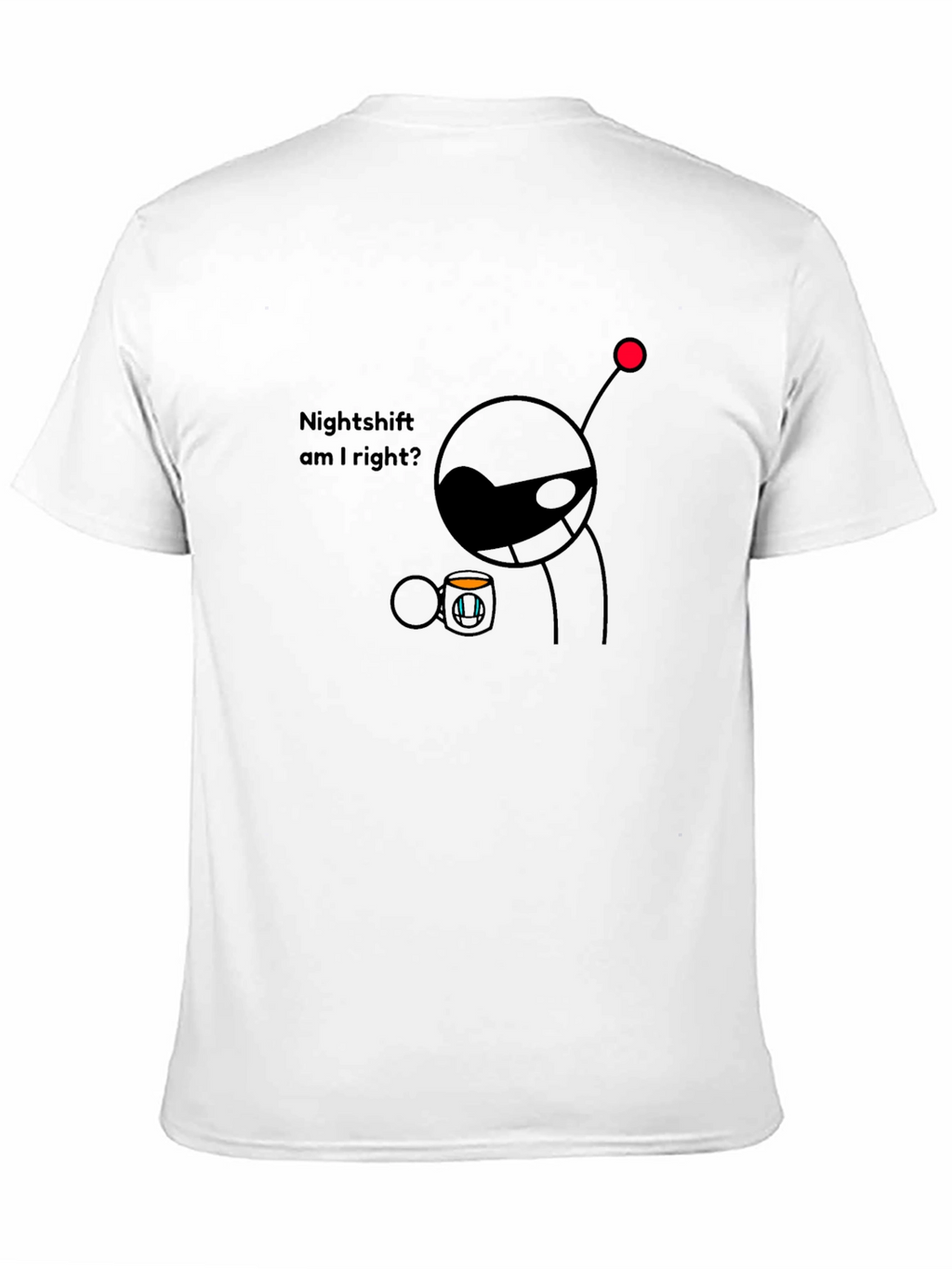 Nightshift Coffee Humor Graphic T-Shirt