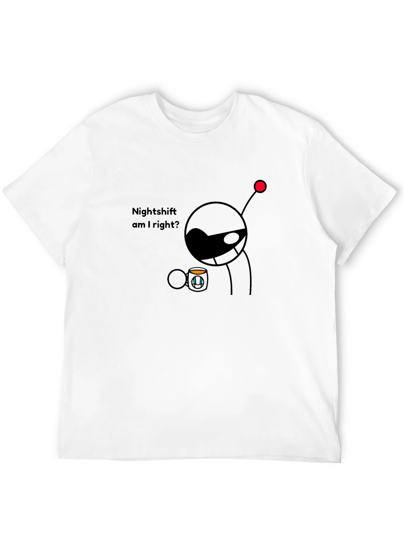 Nightshift Coffee Humor Graphic T-Shirt